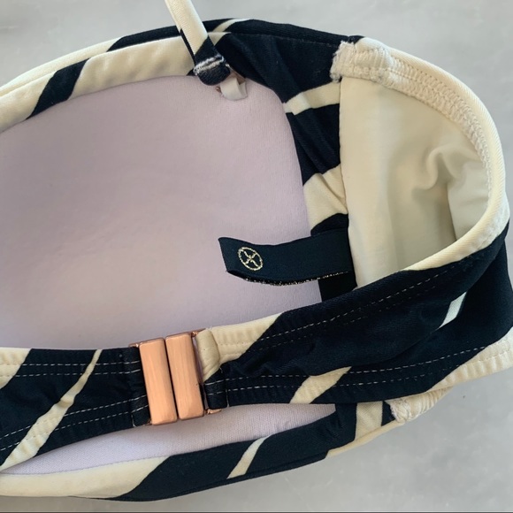 VIX Blanca Pleats Bandeau Bikini Black & White. - Picture 8 of 11